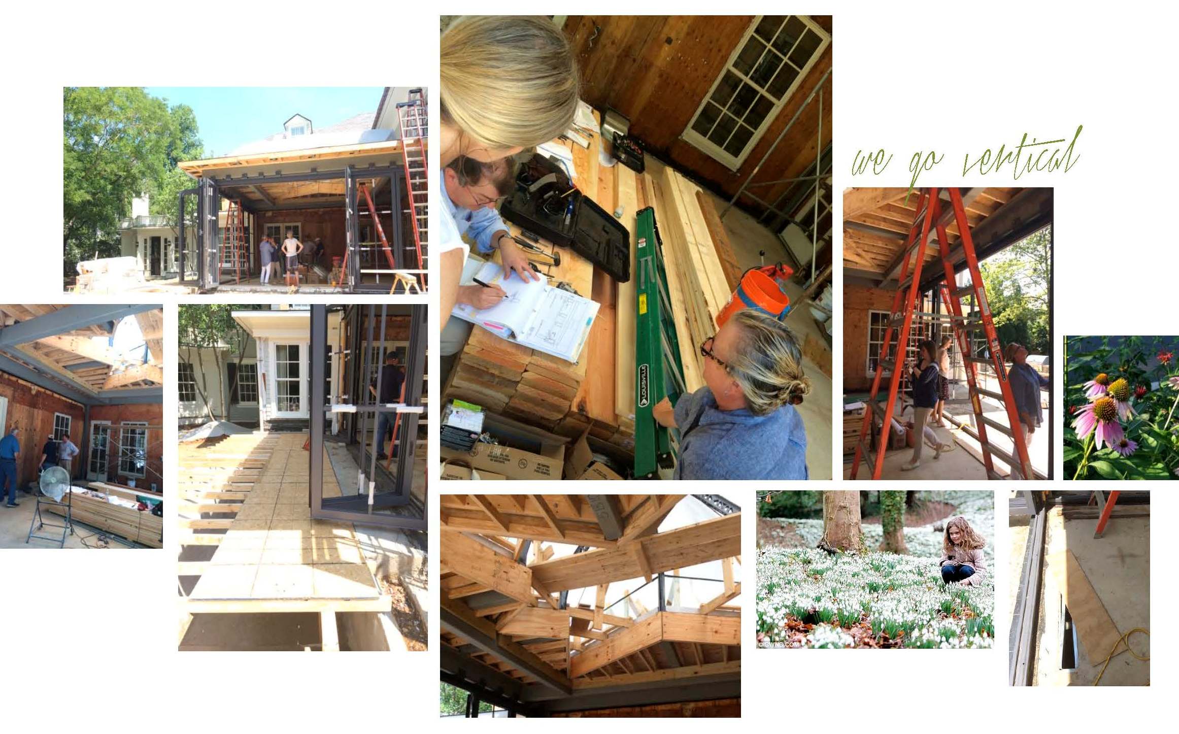 Huntley & Co. Edgemoor sunroom construction progress 