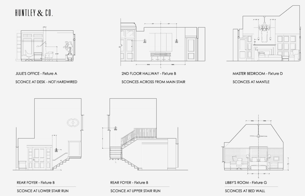 Huntley & Co. Interior Design elevations