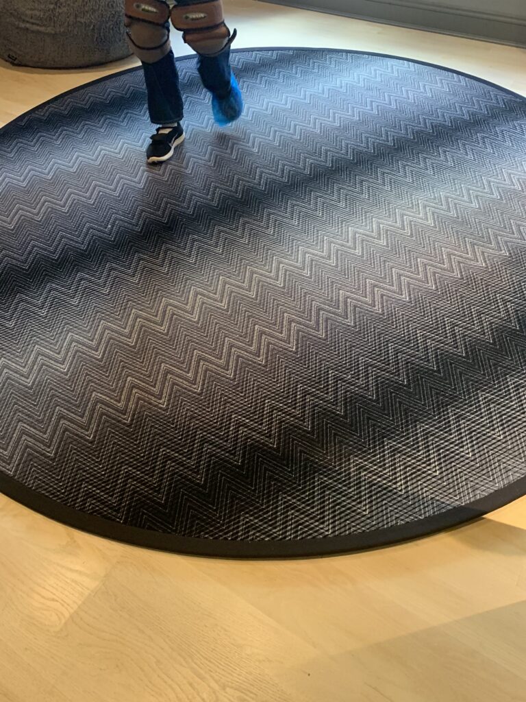 huntley & co. installs missoni area rug in annapolis