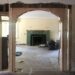 a view from the foyer to the living room during the Hillcrest renovation.