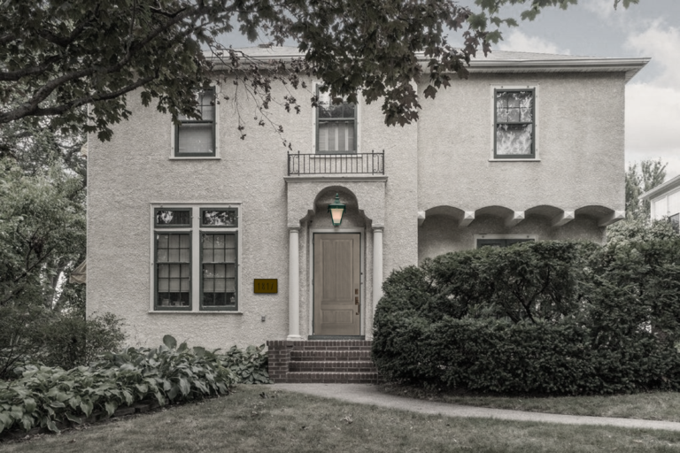 front exterior of the hillcrest avenue residence of tricia huntley