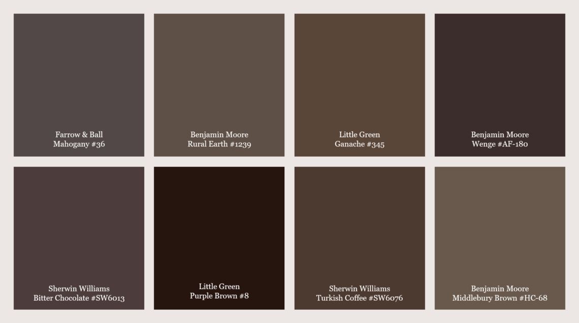 Tricia Huntley's favorite brown paint colors